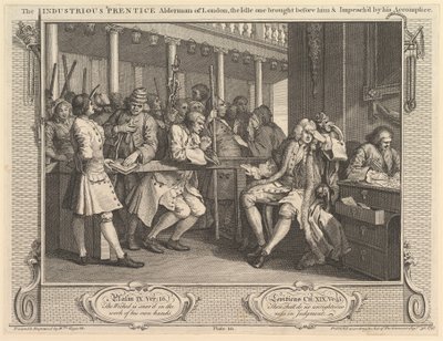 The Prustice Alderman المجتهد من لندن ، The Ile One Brouve Before Hi ... ، 30 سبتمبر 1747. بواسطة وليام هوغارث