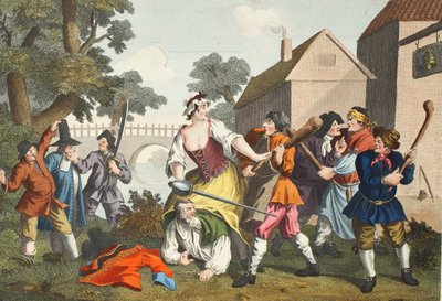 يقدم الفارس إلى ترولا ، من "Hudibras" بقلم صموئيل بتلر (1612-80) ، التوضيح من "Hogarth Restored: The Whole Works of the Celebrated William William Hogarth ، re-engraved by Thomas Cook" ، حانة. 1812 بواسطة وليام هوغارث