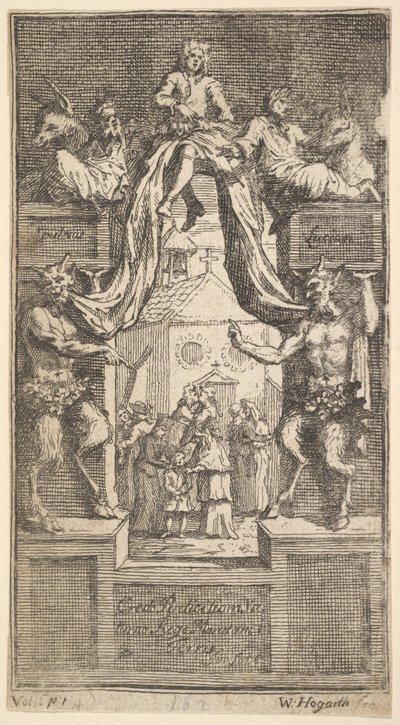 The New Metamorphosis: Frontispiece ، Vol.1 ، 1724. بواسطة وليام هوغارث