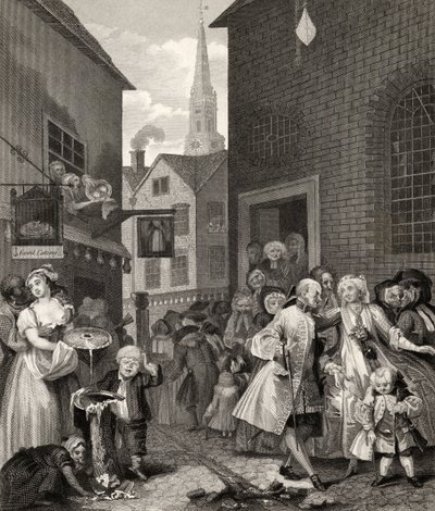 أوقات اليوم: ظهرًا ، من "أعمال ويليام هوغارث" ، نُشر عام 1833 بواسطة وليام هوغارث