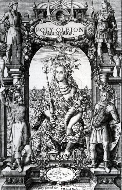صورة لواجهة &39;Poly-Olbion&39; لمايكل درايتون ، نُشر عام 1622 بواسطة وليام هول