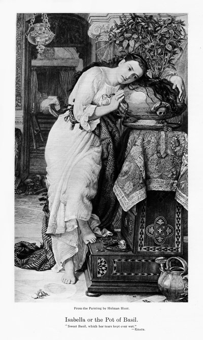 إيزابيلا وبوت باسيل ، c1867 بواسطة وليام هولمان هانت
