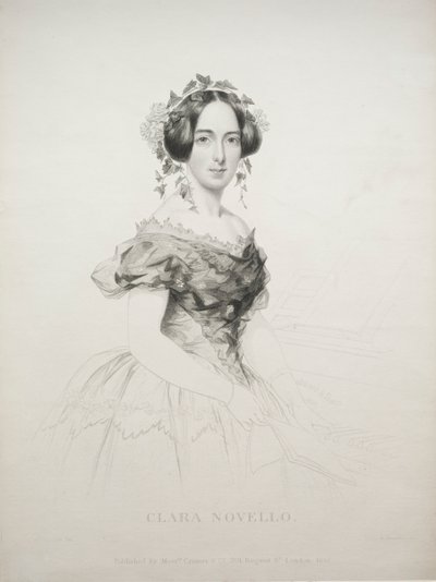 كلارا نوفيلو ، 1852. بواسطة وليام همفريز