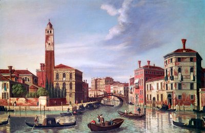 بلازو لابيا ، قناة كاناريجيو ، c1750-1771 بواسطة وليام جيمس