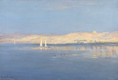 ارتفاع القمر فوق النيل ، 1900 بواسطة وليام جيمس ليدلاي