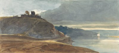 قلعة فوق مصب النهر بواسطة William James Muller