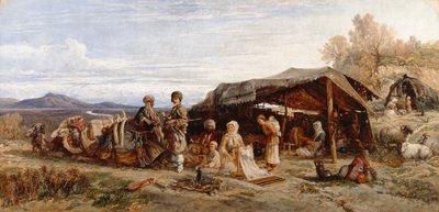معسكر في الصحراء ، 1844-1845 (زيت على قماش) بواسطة وليام جيمس مولر