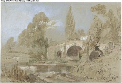 قافلة الغجر على الجسر بواسطة William James Muller