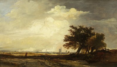 منظر طبيعي مع الكنيسة ، حوالي عام 1839 (زيت على لوح) بواسطة وليام جيمس مولر