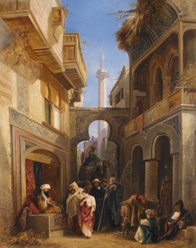 مشهد من شارع في القاهرة 1839. بواسطة وليام جيمس مولر