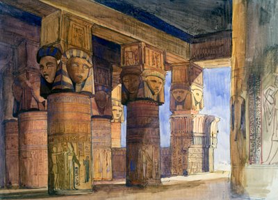 معبد دندرة ، صعيد مصر ، 1839 بواسطة وليام جيمس مولر