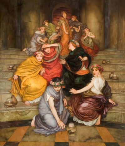 مثل العذارى الحكيمات والجاهلات ، 1899. بواسطة وليام جون وينرايت