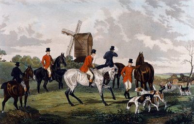 Meet, setting of on fox hunt بواسطة وليام جوزيف (بعد) شاير
