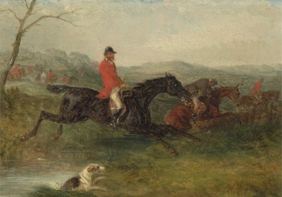 Foxhunting: تطهير Brook (زيت على لوح طاحونة) بواسطة وليام جوزيف شاير
