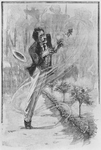 الراوي ، رسم توضيحي من "لو هورلا" بقلم غي دي موباسانت (1850-1893) نقشه جورج ليموين ، باريس ، طبعات ألبين ميشيل ، ج .1010 (نقش الخشب) بواسطة وليام جوليان دمازي