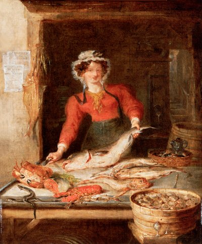 "كشك الأسماك" ، c1830 بواسطة وليام كيد