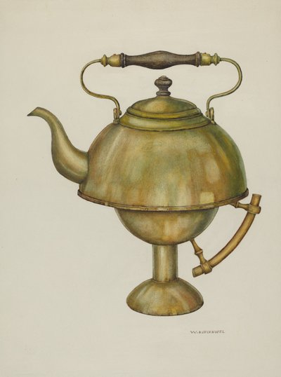 غلاية الشاي ، c. 1940. بواسطة وليام كيكوفيل