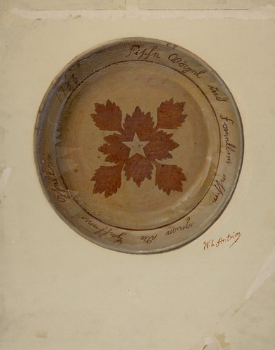 طبق ألماني ، ج. 1936. بواسطة وليام أنتريم