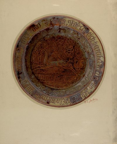 طبق ألماني ، ج. 1937. بواسطة وليام أنتريم