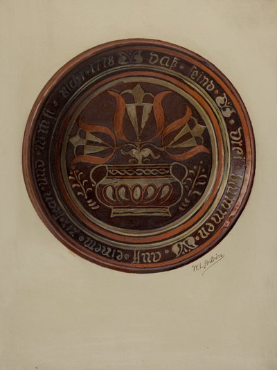 طبق ألماني ، ج. 1937. بواسطة وليام أنتريم