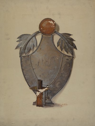 بنسلفانيا الألمانية تين الشمعدان ، ج. 1937. بواسطة وليام أنتريم