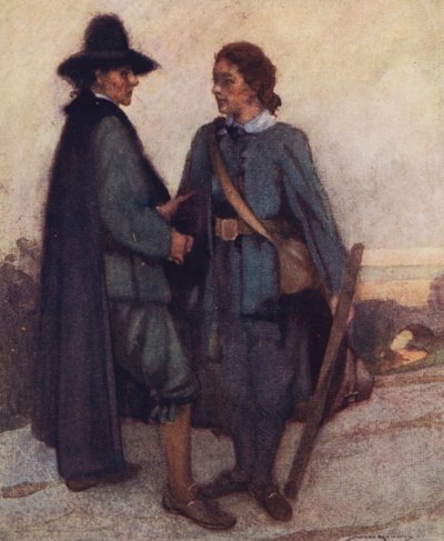 رسم توضيحي لـ The Compleat Angler بواسطة إيزاك والتون (لون ليثو) بواسطة وليام لي هانكي