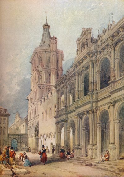 قاعة المدينة ، كولونيا ، c1841 بواسطة وليام لايتون ليتش