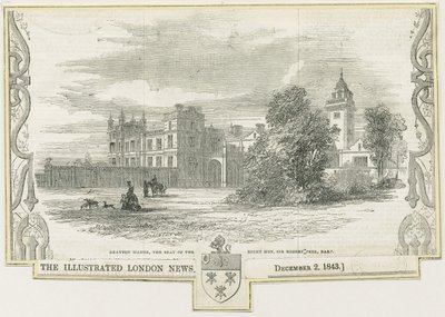 Draton Bassett - "Drayton Manor": نقش على النقش ، بدون تاريخ [سي 1843] بواسطة وليام لينتون