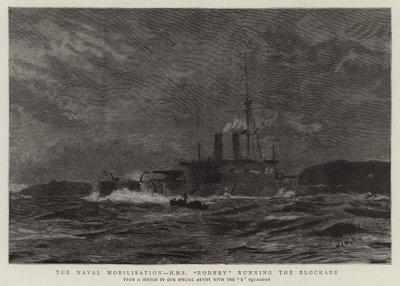 التعبئة البحرية ، HMS Rodney يدير الحصار بواسطة وليام ليونيل ويلي