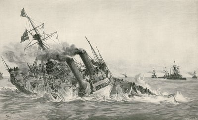 غرق HMS فيكتوريا بعد الاصطدام مع HMS Camperdown بواسطة وليام ليونيل ويلي