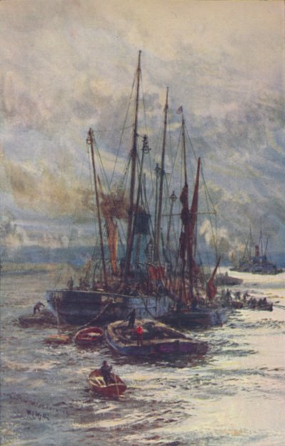 تفريغ الفحم في المراكب ، 1910 بواسطة وليام ليونيل ويلي
