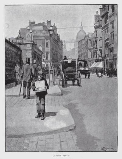Cannon Street (litho) بواسطة وليام لوكير