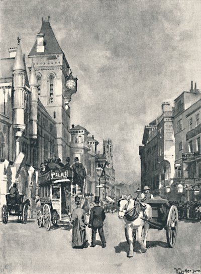 شارع فليت ، عرض المحاكم القانونية ، 1891 بواسطة وليام لوكير