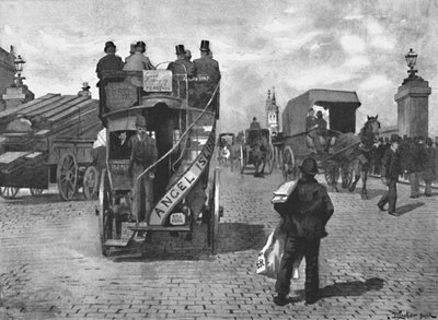جسر لندن ، الجنوب ، 1891 بواسطة وليام لوكير