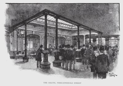 The Baltic, Threadneedle Street (litho) بواسطة وليام لوكير