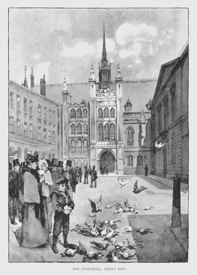 The Guildhall, Front Exit (litho) بواسطة وليام لوكير