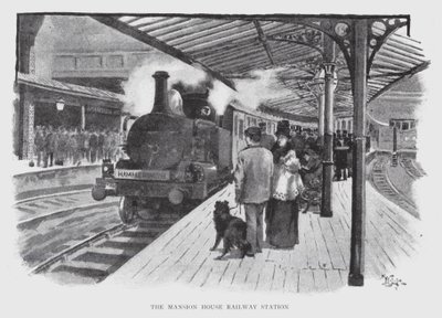 The Mansion House Railway Station (litho) بواسطة وليام لوكير
