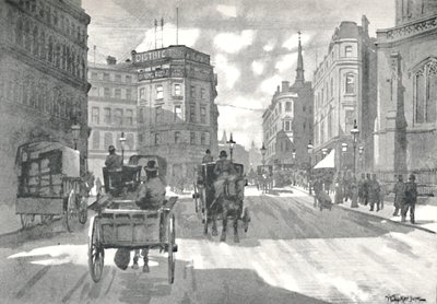 محطة القصر ، سكك حديد المقاطعة ، شارع الملكة فيكتوريا ، 1891 بواسطة وليام لوكير