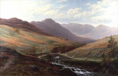 Elter Water و Langdale Pikes ، ويستمورلاند بواسطة وليام ميلور