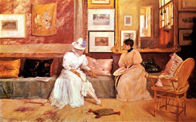 مكالمة ودية ، 1895 بواسطة وليام ميريت تشيس