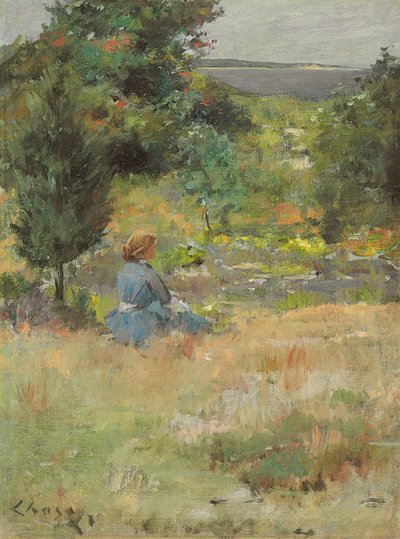فتاة في Shinnecock Hills ، c.1897 بواسطة وليام ميريت تشيس