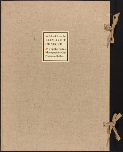 ورقة من Kelmscott Chaucer بواسطة وليام موريس
