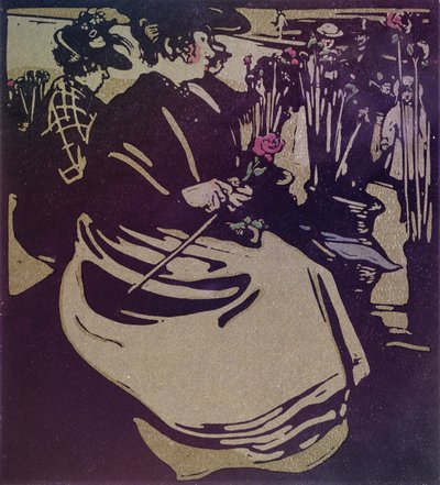 زهرة فتاة من كتاب "London Types" الذي نشره William Heinemann بواسطة وليام نيكلسون