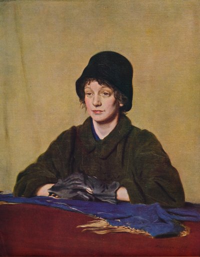 الفتاة ذات القفاز الممزق ، 1909 ، 1935. بواسطة وليام نيكلسون