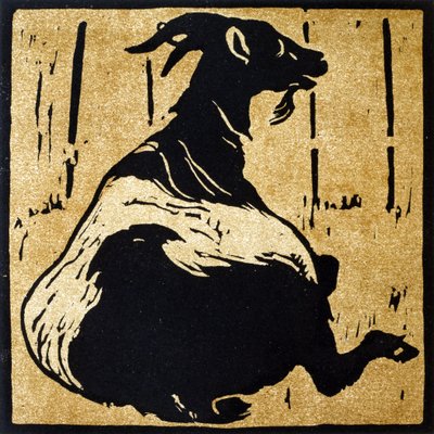 The Toilsome Goat ، من "The Square Book of Animals" ، الذي نشره William Heinemann بواسطة وليام نيكلسون