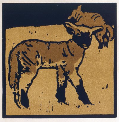 The Very Tame Lamb ، من "The Square Book of Animals" ، الذي نشره William Heinemann بواسطة وليام نيكلسون