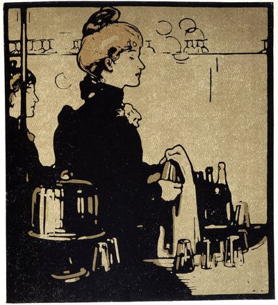 شابة نادلة ، لندن - في "" أنواع لندن "، بقلم ويليام نيكولسون (1872-1949) ، إد فلوري بواسطة وليام نيكلسون