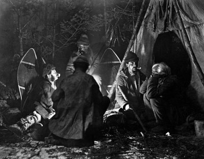 Life of the Trapper in Canada, photo by Nottman, circa 1890. بواسطة وليام نتمان