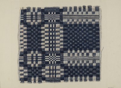 الأزرق والأبيض Homespun ، ج. 1937. بواسطة وليام أو. فليتشر