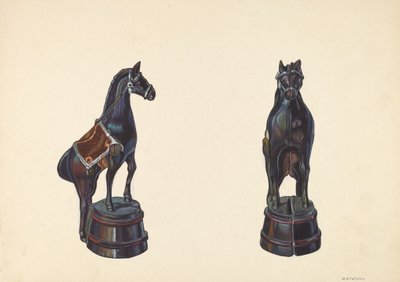 الحصان على ضفة البرميل ، ج. 1938. بواسطة وليام أو. فليتشر